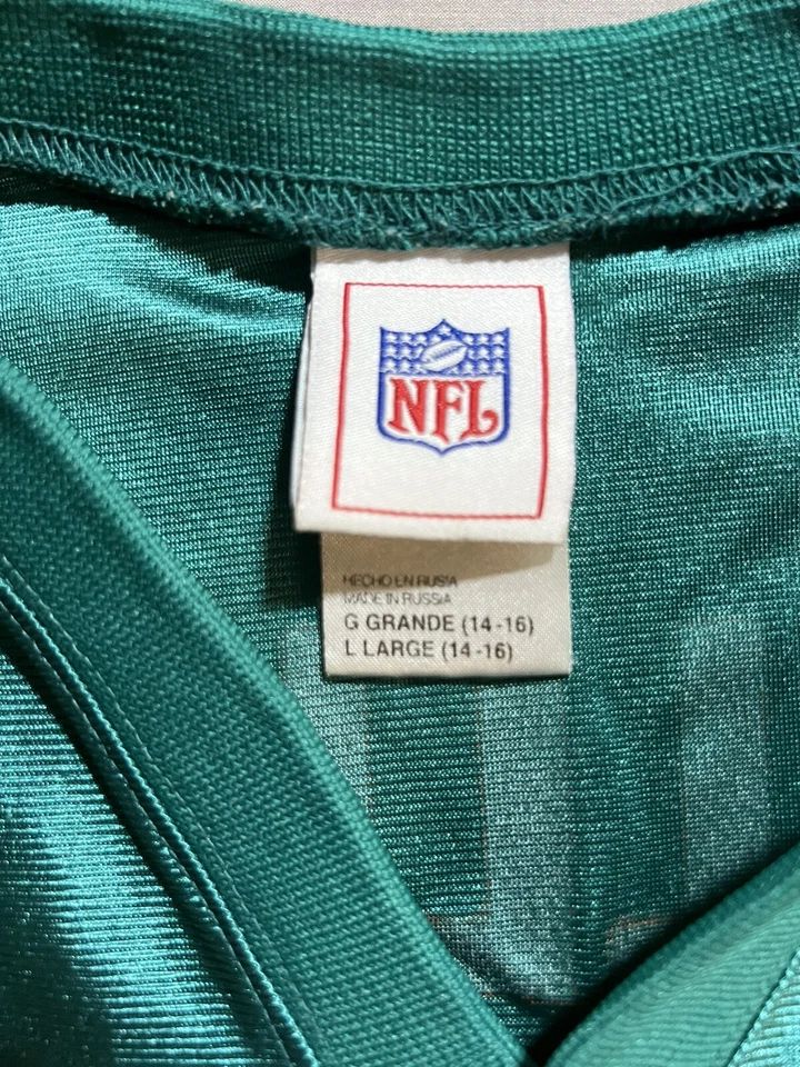 Футболка Miami Dolphins R. Williams No34 NFL для мальчиков большая синяя с коротким рукавом. - Изображение 3 из 4