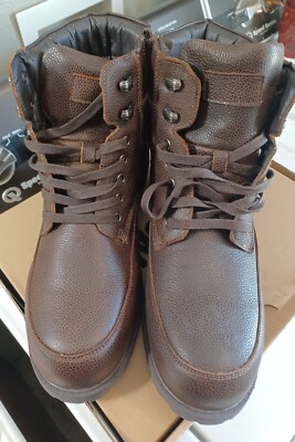Boulder Creek by King Size Men  12EW  Zip-Up Work Boots NIB