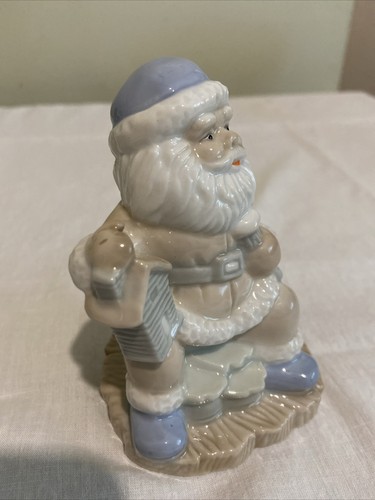 Vintage Nobel Hall Santa Porcelain Figurine Pastel Colors 4.5” Tall EUC - Picture 3 of 8