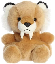 Aurora - Palm Pals - 5" Ash Saber Tooth Tiger Adorable Stuffed Animal