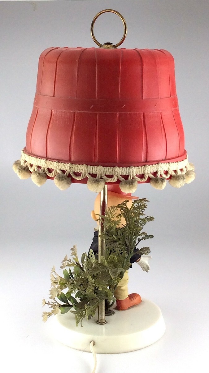 Vintage 1970 Elmer Fudd Red Lamp Figure R Dakin Warner Bros M563