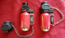 Pocket Torch Lighter Brand Windproof Refillable Blue Flame - New -Red- BoGo2