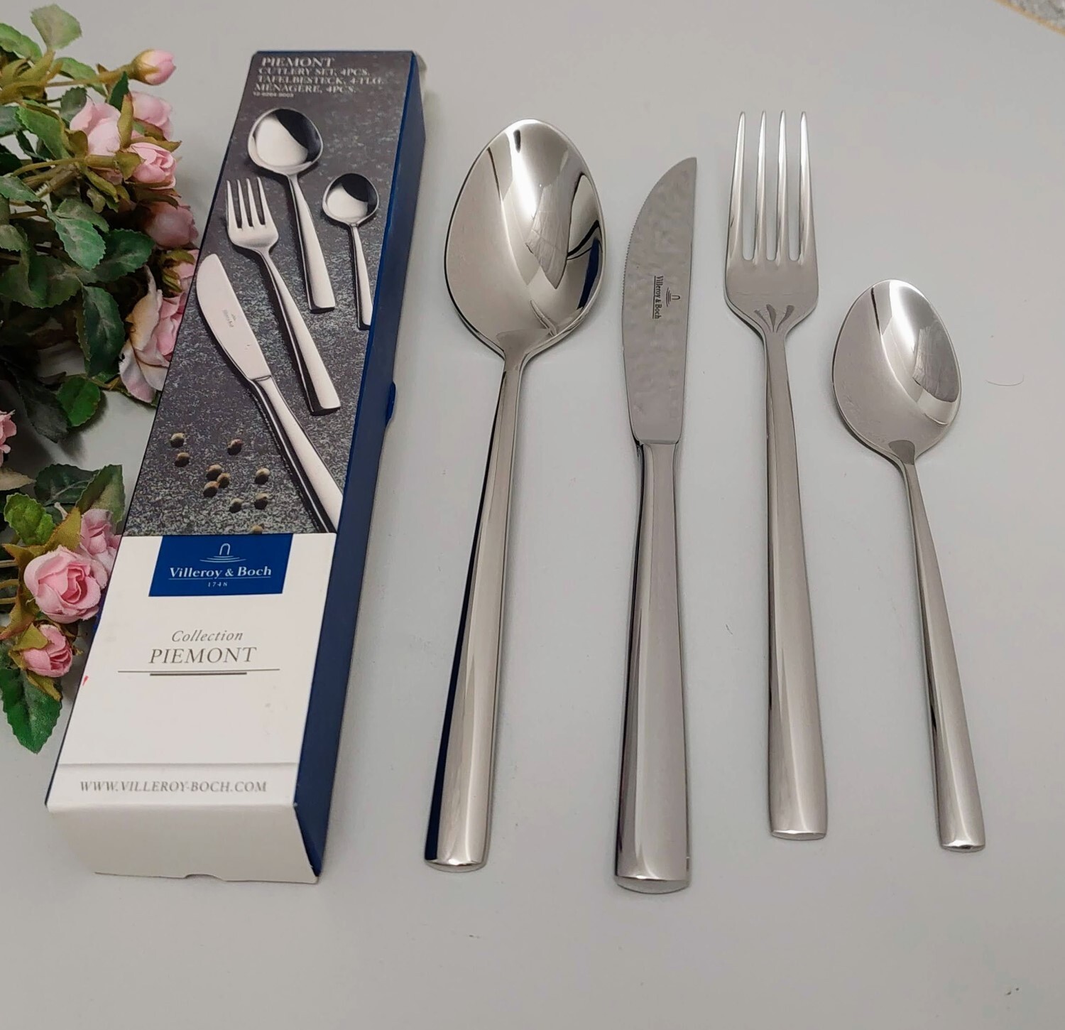 Villeroy & Boch Piemont 4tlg, Besteck für 1 Personen NEU V&B OVP mehr verfügbar