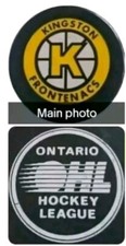 KINGSTON FRONTENACS OFFICIAL OHL HOCKEY PUCK MADE IN CZECH 🇨🇿 VINTAGE ONTARIO 