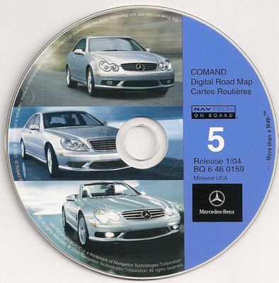 2001 2002 2003 S600 S500 S430 S55 CL600 CL500 CL55 Navigation Map Cover Midwest