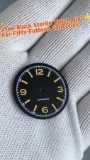 Mod 29mm For Fifty-Fathoms Collection Black Watch Dial NH35 ETA2824 Watch Parts