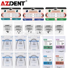 AZDENT Dental Ortho Bracket Brace Roth 022 018/Band Buccal Tube /Arch Wire Round