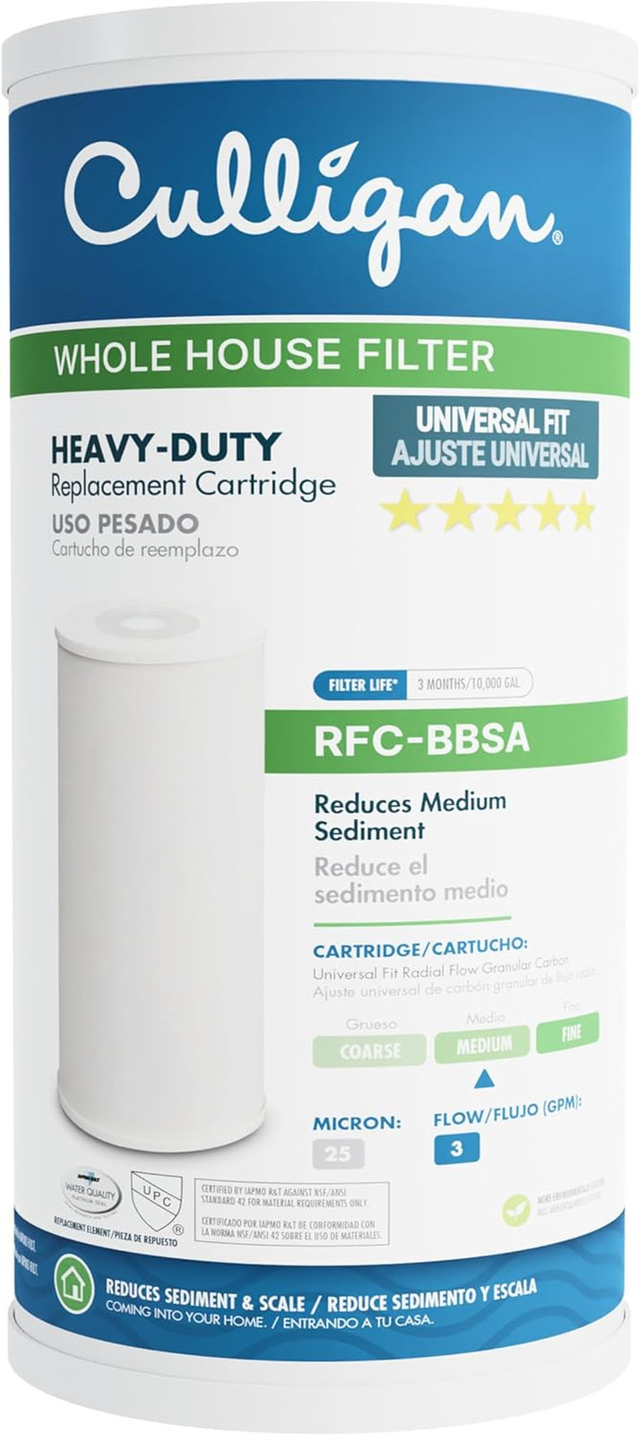For Sediment, 10" X 4.5" Compatib...