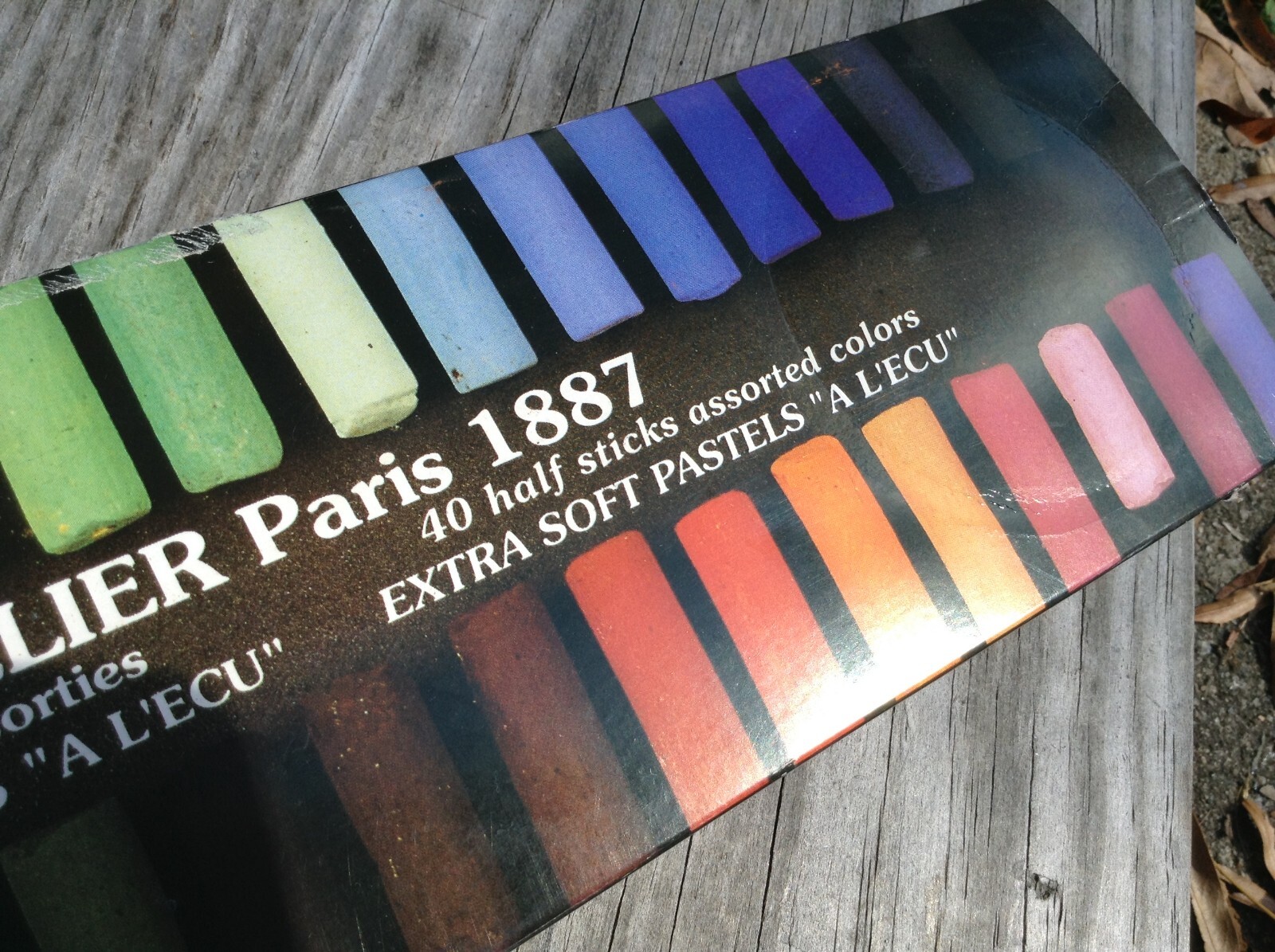 Vtg Sennelier Paris 1887 Extra Soft Pastels 40 half sticks assorted