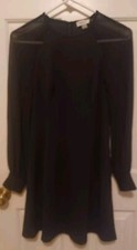 Calvin Klein Women's Short A-Line Dress Lightweight Solid Long Sleeve Sz. 2