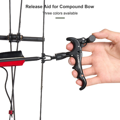 Release Aid Per Arco Compound - Passante Da Polso A 4 Dita, Per Caccia E Tiro - Foto 4