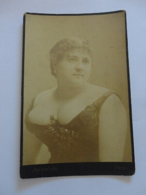 altes Foto um 1878 Georgina Dupont Schauspielerin Bacard Fils Paris