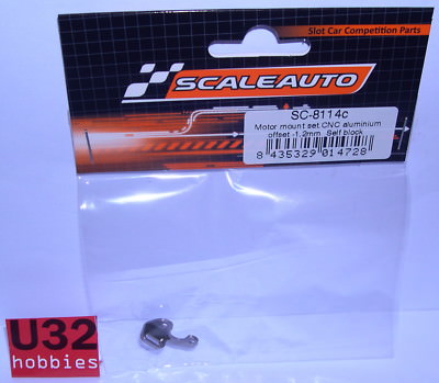 Scaleauto SC-8114C Motor Support S-Can 13D Aluminum Offset 1.2Mm 1/24