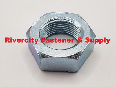 (125) 1-1/4-12 Hex Jam Nuts Thin / Half Thick Fine Thread 1.25x12 Nut 1-1/4x12