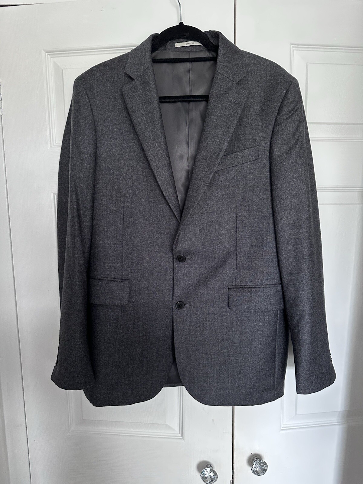 FILA Giacca blazer uomo Chester Barrie Savile Row grigio taglia 40R lana e cashmere
