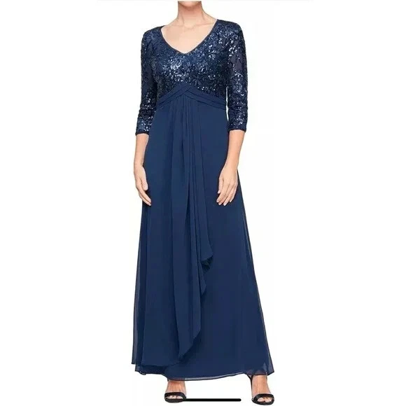 Alex Evenings 3/4 Sleeve Sheath Formal Dresses for Women for sale | eBay