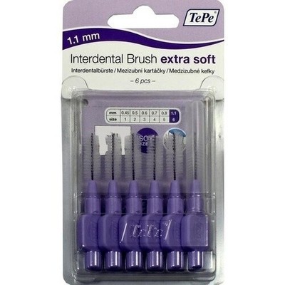 TEPE Interdentalbürste x-weich 1,1mm, 6 St PZN 09724892