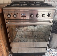 SMEG SUK61PX8 60cm Stainless Steel Dual Fuel Cooker