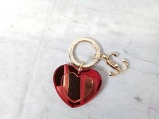 Jimmy Choo Parfums Heart Charm Keychain / Bag Charm Gold Pink