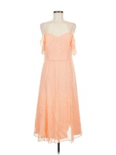 H By Halston Women Orange Casual Dress 6