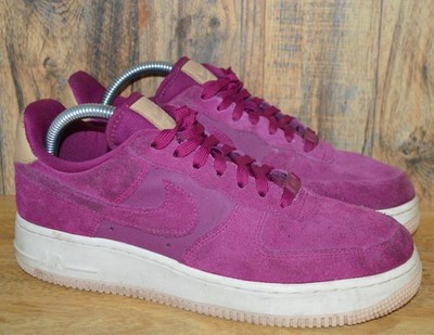Nike Air Force 1 One Low Purple Suede Sneaker Turnschuhe - UK 5 EU 38,5 