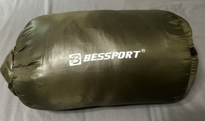 Bessport Sleeping Bag Flannel Lined 3 Season Camping Hiking Zip Carry Bag
