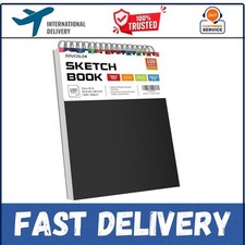 9" X 12" Sketch Book, 100 Sheets Top Spiral Bound Sketchbook with Acid-Free 68Lb