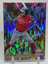 2019 Panini Elite Extra Edition - Gilberto Jimenez #163 SIGNED Pink Blaster