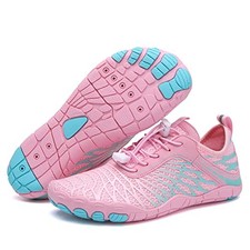 Hiking Barefoot Shoes for Womens Mens, 2025 New Comfortable 8 Women/6 Men Pink
