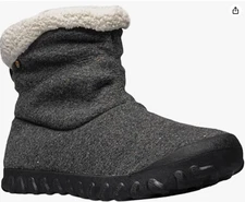 Bogs Women's B Moc II Slipper Waterproof Charcoal Gray Size 7 US