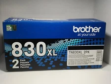 Brother Genuine TN830XL 2PK High Yield Black Toner Cartridge Pack 3000 Pages