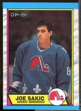 Joe Sakic Rookie Card 1989-90 O-Pee-Chee #113. rookie card picture