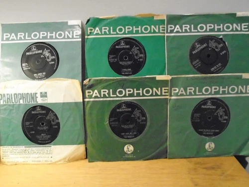 BEATLES 6 x 7" SINGLES BUNDLE HELP! SHE LOVES YOU i feel fine CAN'T BUY ME