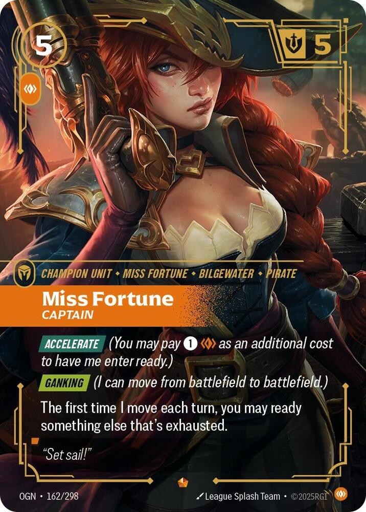 Miss Fortune Captain Foil - OGN 162 LP - Riftbound