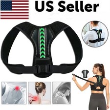 Shoulder Support Adjustable Back Pain Support Posture Corrector Brace Belt Strap