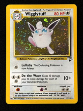 Pokémon TCG Wigglytuff  Holo Card 19/130 Base Set 2  With Swirl NM LP on eBay