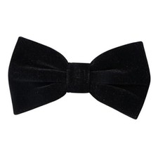 Bow Ties for Men, Men  s Pre-Tied Bow Ties, Velvet Bow Ties for Men Black