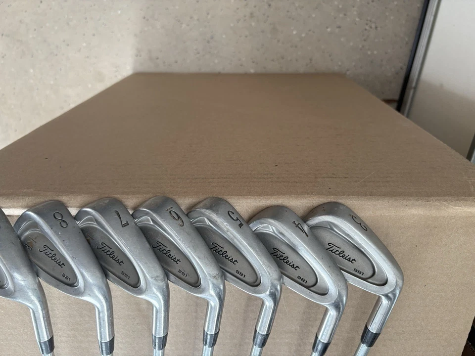 Titleist DCI 981 Irons Set (3-9 Irons) Stiff S300 Dynamic Gold Steel Shafts - Image 2 of 4