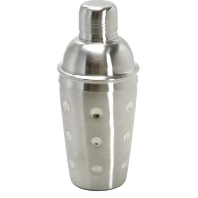 Cocktail Shaker Edelstahl 500ml 3tl. mit Sieb