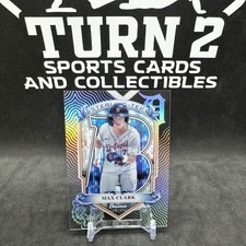 2024 Bowman Sterling Max Clark Rookie Card # ST-8 Tek Short-Print /99. rookie card picture