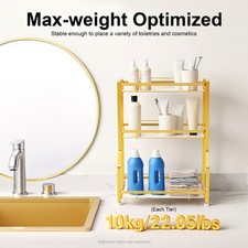 3 Tier Bathroom Countertop Organizer Shelf Rack Counter Bathroom Storage