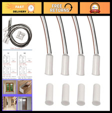 4 Sets NC/NO Magnetic Reed Switches for Door Window Alarms, Contact Sensors, Hom