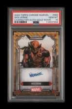 2024 Topps Chrome Marvel Wolverine Auto /50 Gold Wave PSA 10