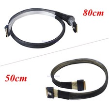 SlimSAS 4.0 SFF-8654 8i 74pin Raid To SFF-8654 74Pin Backplane SAS Cable 24Gbps