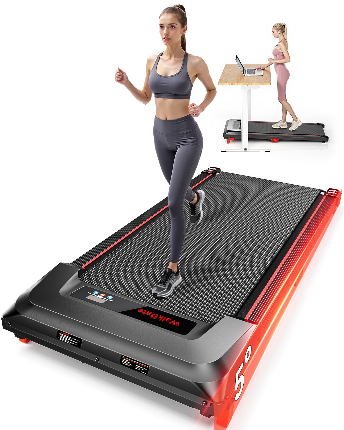 Brand-new home treadmill Walking Mat featuring a remote control and LED