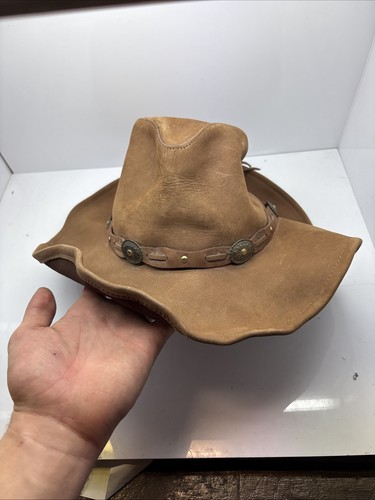 Stetson Distressed Suede Leather Cowboy Hat Rodeo Dr Collection By STETSON Small