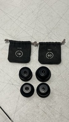 Moment V2 M-Series Phone Camera Lens Lot 2x 18mm Wide 2x 60mm Tele