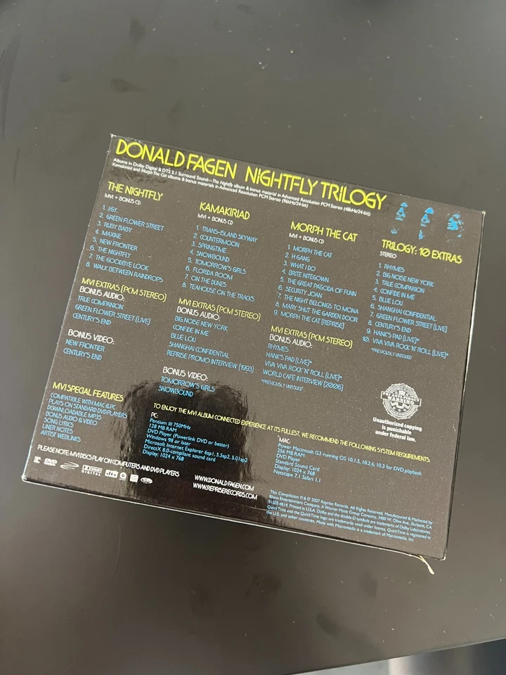 Donald Fagen - Nightfly Trilogy Bonus - Ltd. Boxset 4 CDs+3 DVDs - 5.1 Multich - Bild 2 von 4