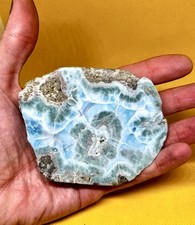 Larimar Azzurro di Santo Domingo Domingo 234g |Raro Esemplare su Matrice
