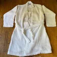 Brooklinen Dreamweave Waffle Robe White NEW WITH TAGS
